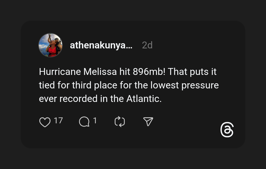 Hurricane Melissa